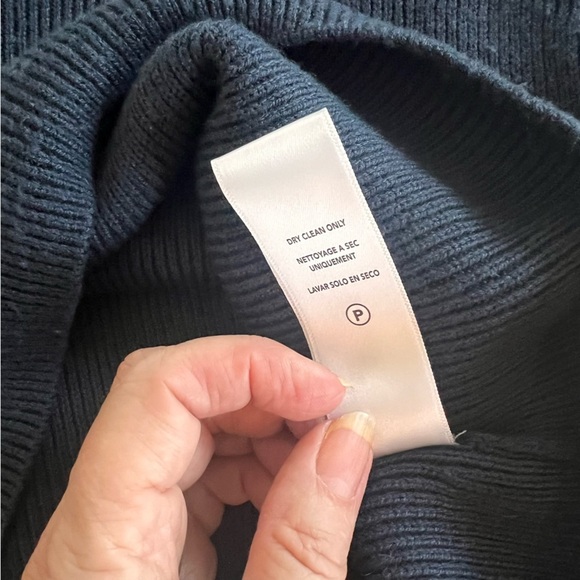 NWOT SPLENDID Palmer Pointelle Sweater in Navy SZ Large - Picture 5 of 7
